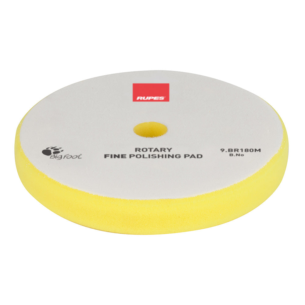 RUPES Rotary Fine Polishing Foam Pad 155160mm Yellow 9BR180M