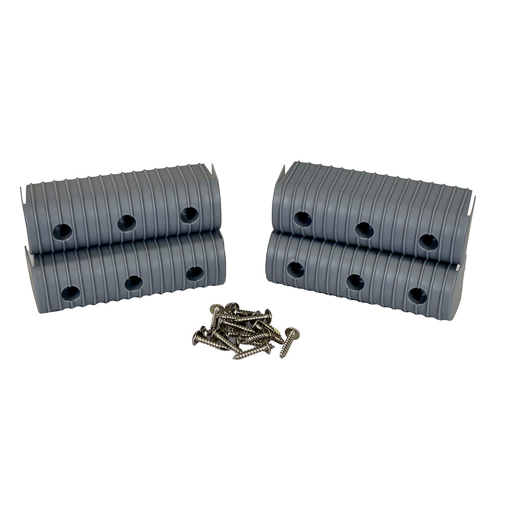 Caliber BunkWrap End Cap 2x6 Grey Accessory Kit wStainless Steel Hardware 4Pack 23053