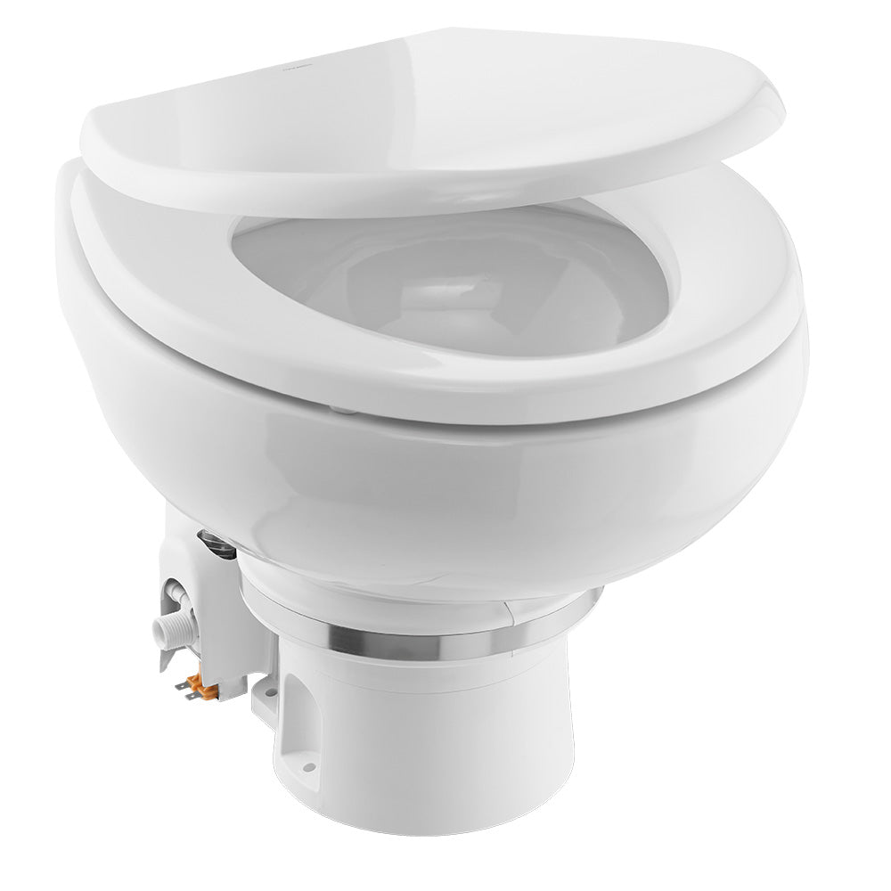 Dometic MasterFlush 7160 White Electric Macerating Toilet wOrbit Base Raw Water Flush 12V 9610007274