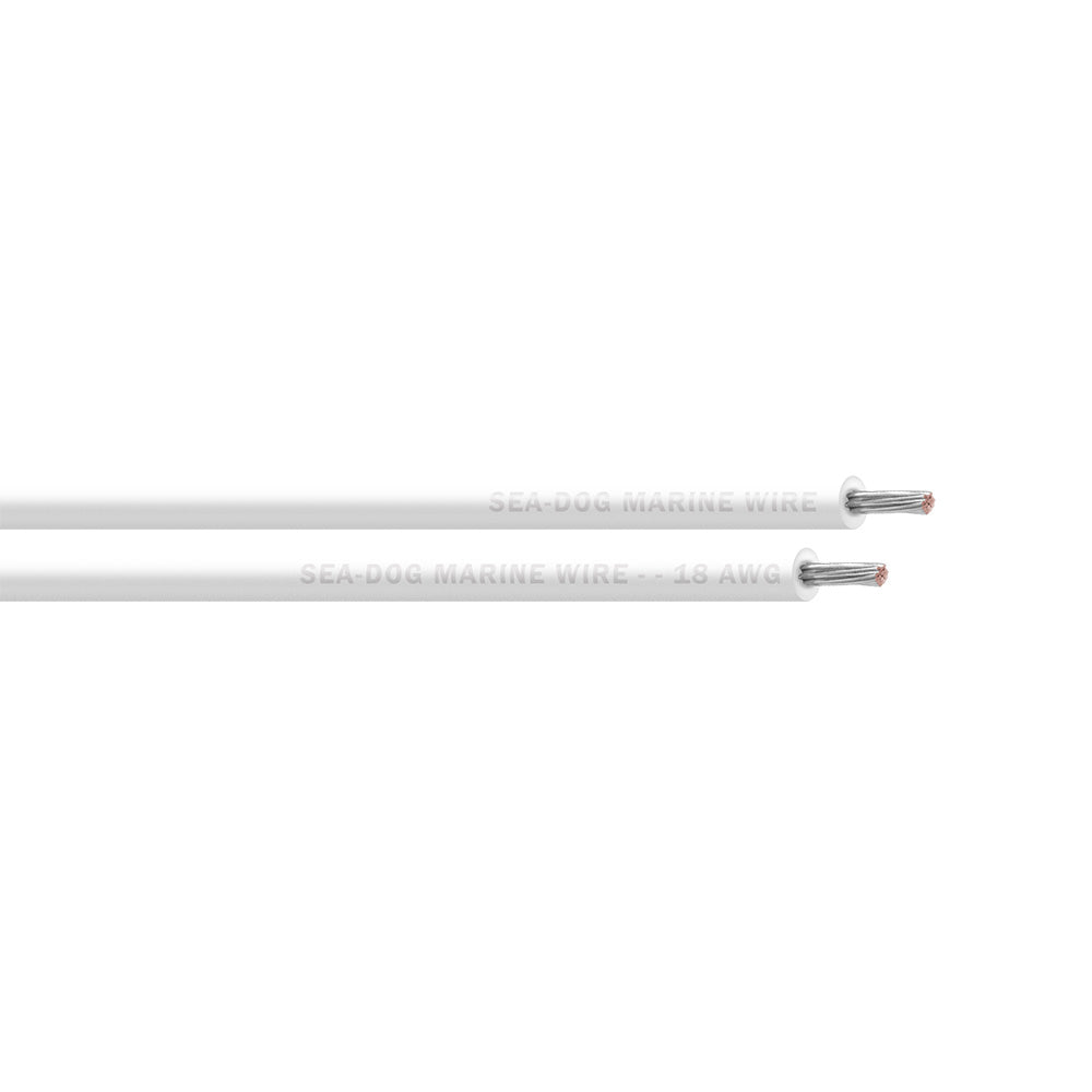 SeaDog 18 AWG White Primary Wire 250 8018054