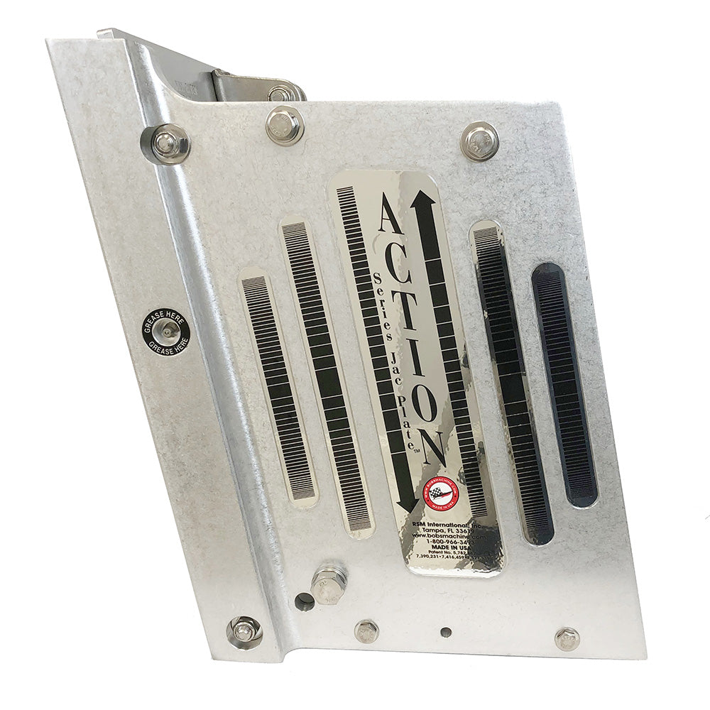 Bobs Machine 10 Setback Action Series Hydraulic Jack Plate Silver 100111000NOPCNOSPNNG