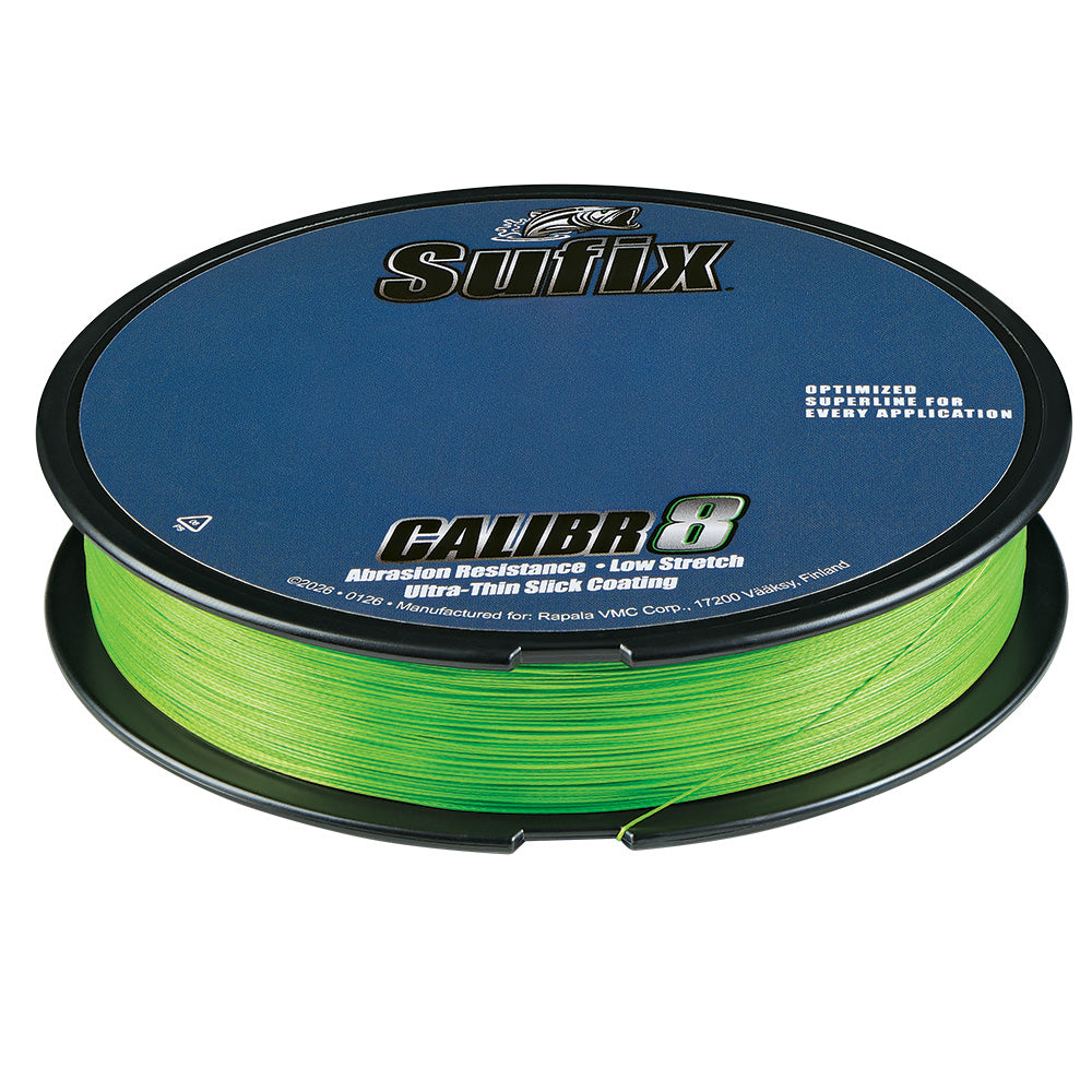 Sufix Calibr8 Braid 150yds 30lb Neon Lime 694030L