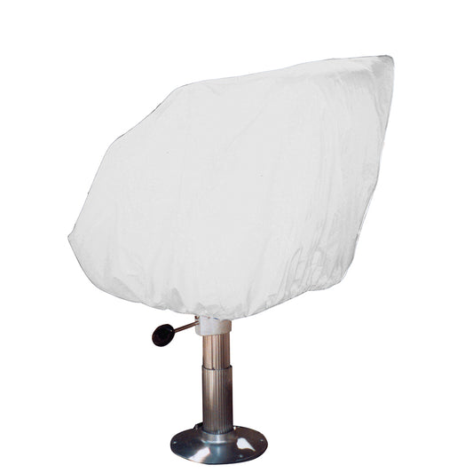 Taylor Made HelmBucketFixed Back Boat Seat Cover  Vinyl White 40230