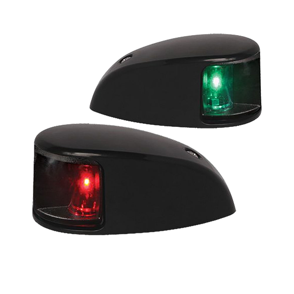 Hella Marine NaviLED Deck Mount Port Starboard Pair 2nm Clear LensBlack Housing 980620901