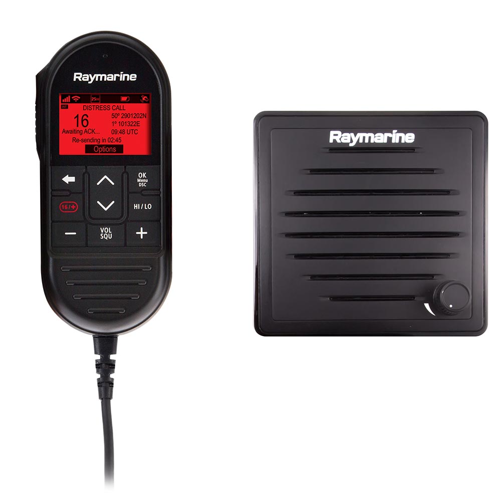 Raymarine Ray90 Wired Second Station Kit wPassive Speaker RayMic Wired Handset RayMic Extension Cable 10M T70432