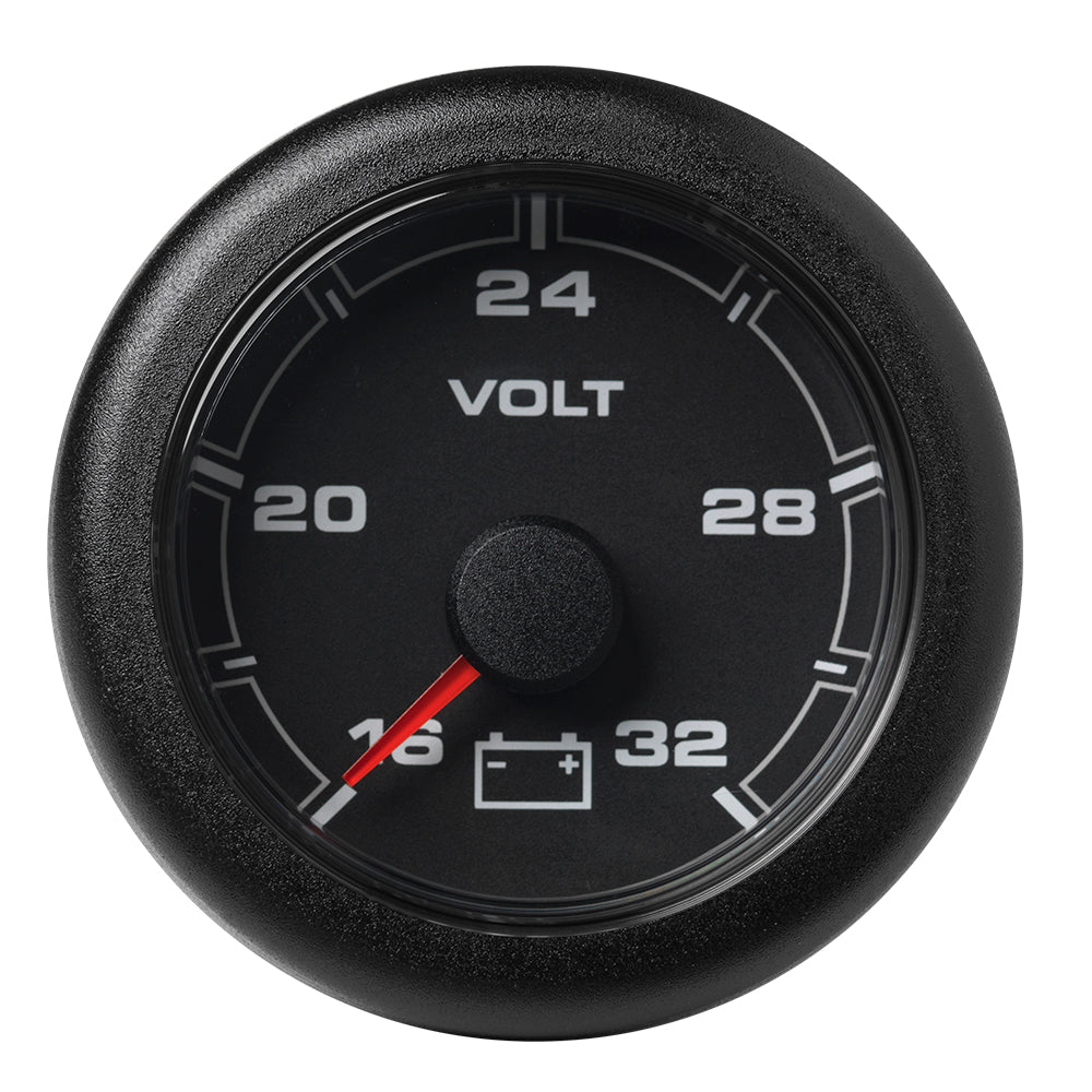 Veratron 52MM 2116 OceanLink Battery Voltage Gauge 16 to 32V Black Dial Bezel A2C1066120001