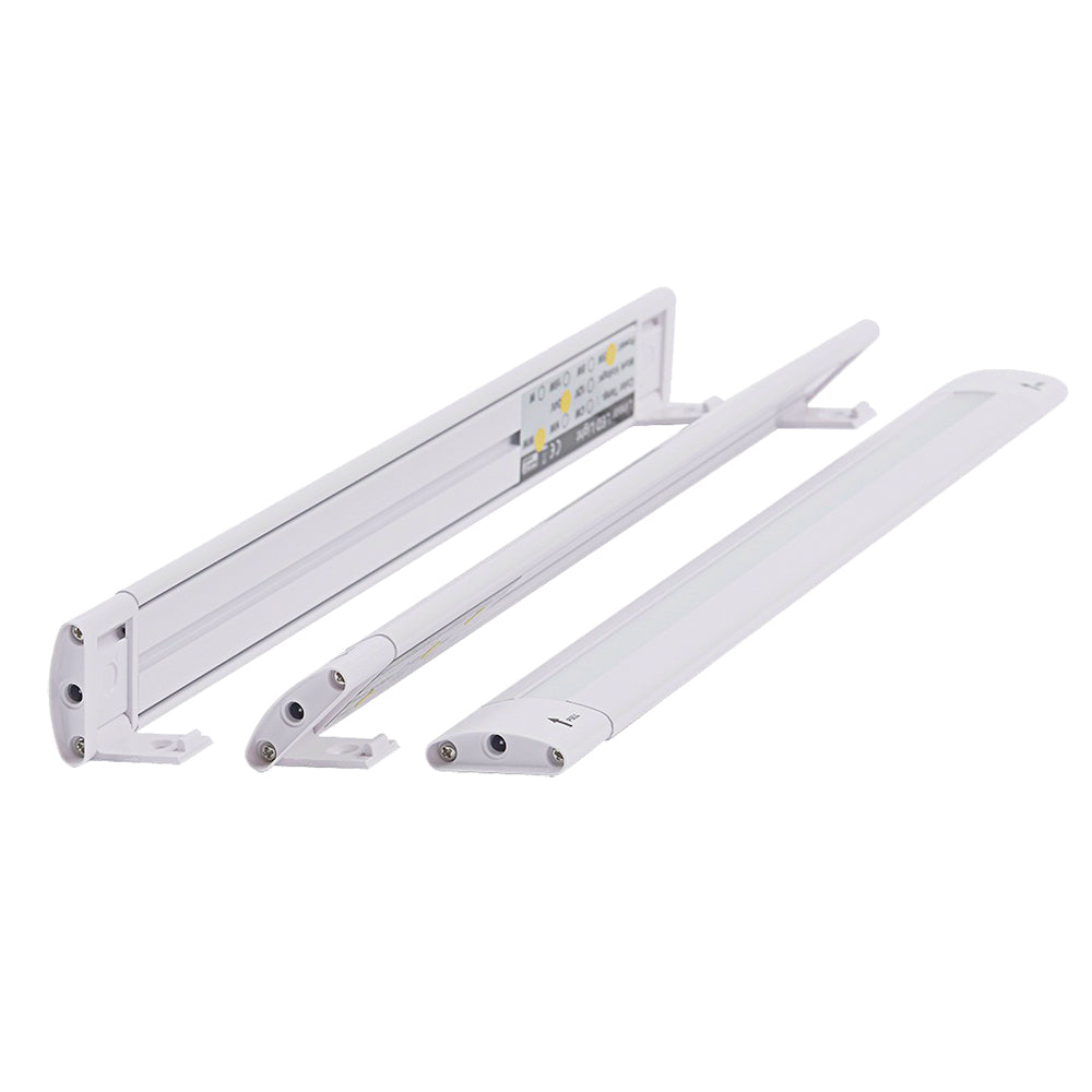 Lunasea LED Light Bar BuiltIn Dimmer Adjustable Linear Angle 12 Length 24VDC Warm White LLB32KW1100