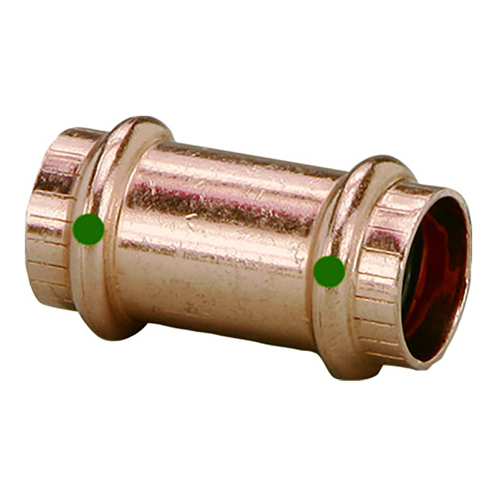 Viega ProPress 34 Copper Coupling wo Stop Double Press Connection Smart Connect Technology 78177