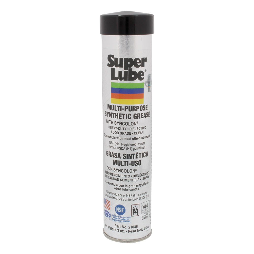 Super Lube MultiPurpose Synthetic Grease wSyncolon 3oz Cartridge 21036