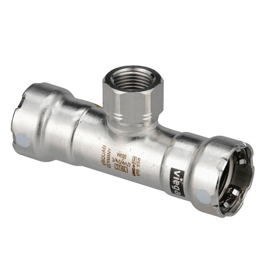 Viega MegaPress 316 FKM Tee wFPT  2 x 2 x 1 FPT 91905