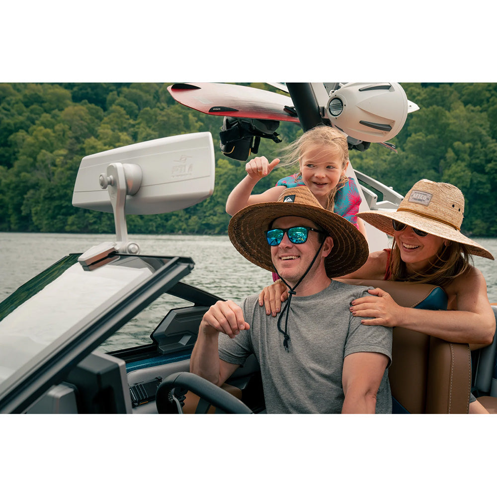 PTM Watersports VR140 Elite Mirror  6 x 20  140 Degree View  Grey P12848100TEBGR