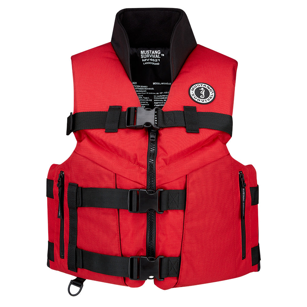 Mustang Accel 100 Foam Fishing Vest  XXXL  RedBlack MV462602123XXXL216