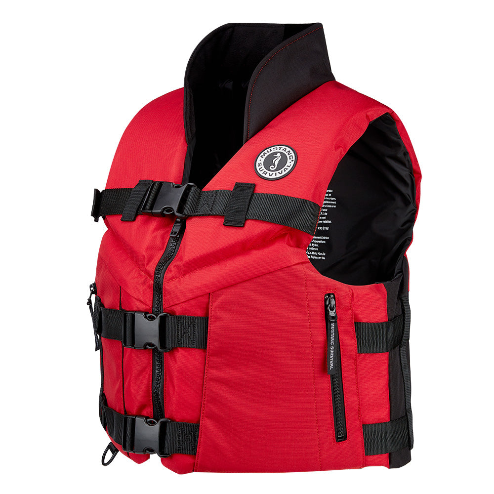 Mustang Accel 100 Foam Fishing Vest  XXXL  RedBlack MV462602123XXXL216