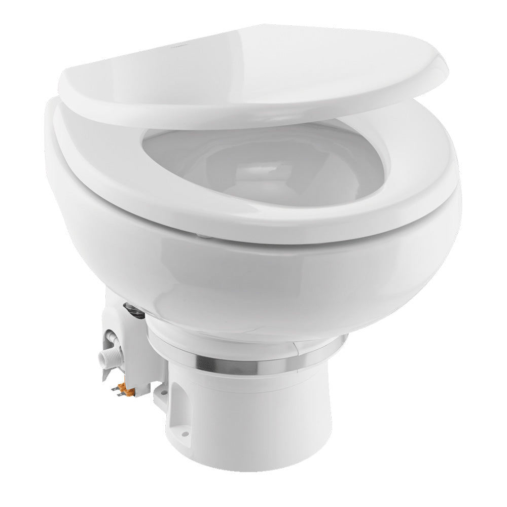 Dometic MasterFlush 7120 White Electric Macerating Toilet wOrbit Base  Freshwater  24V 9610007271