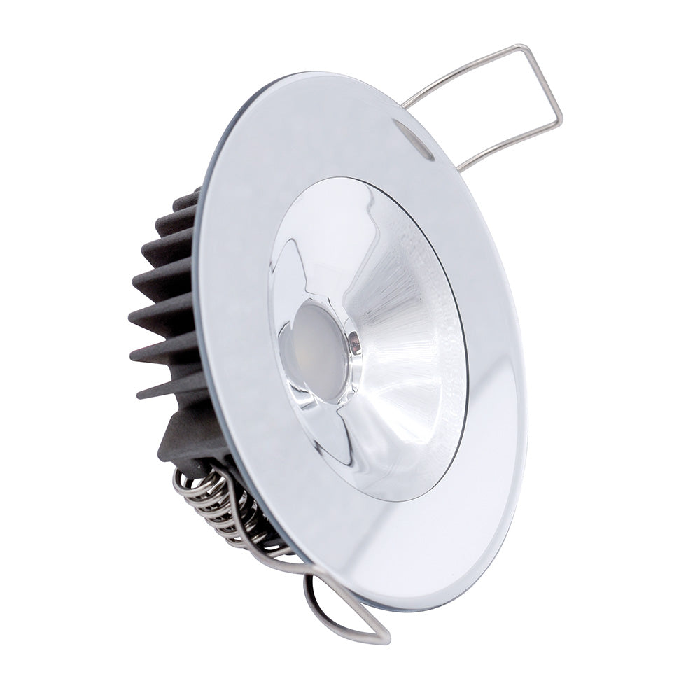Lumitec Illusion Flush Mount LED Down Light  Spectrum RGBW  Warm White  Mirrored Housing 117145