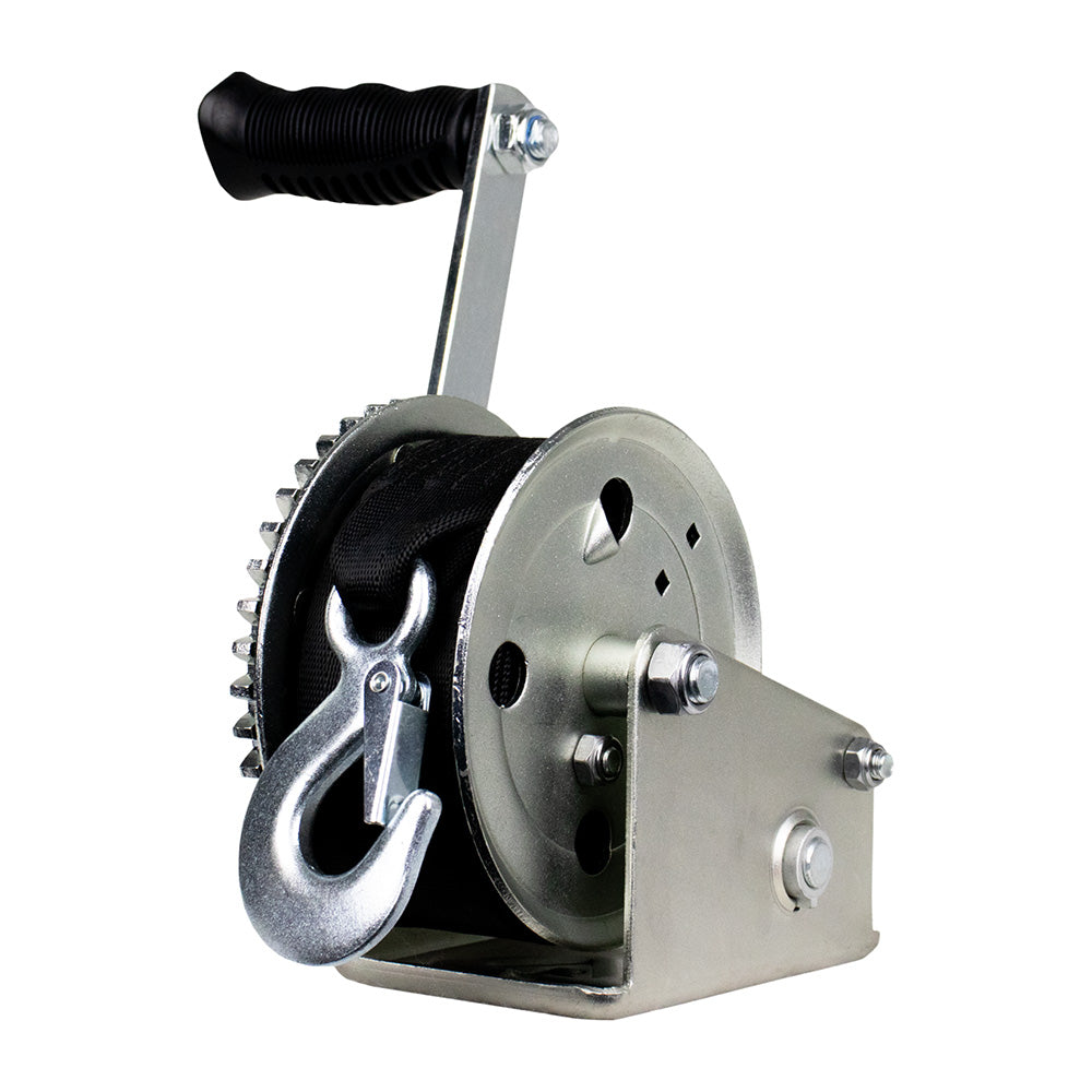Powerwinch Utility Series Winch 1600lb 8 Crank Arm  Zinc 21500W16008ZR