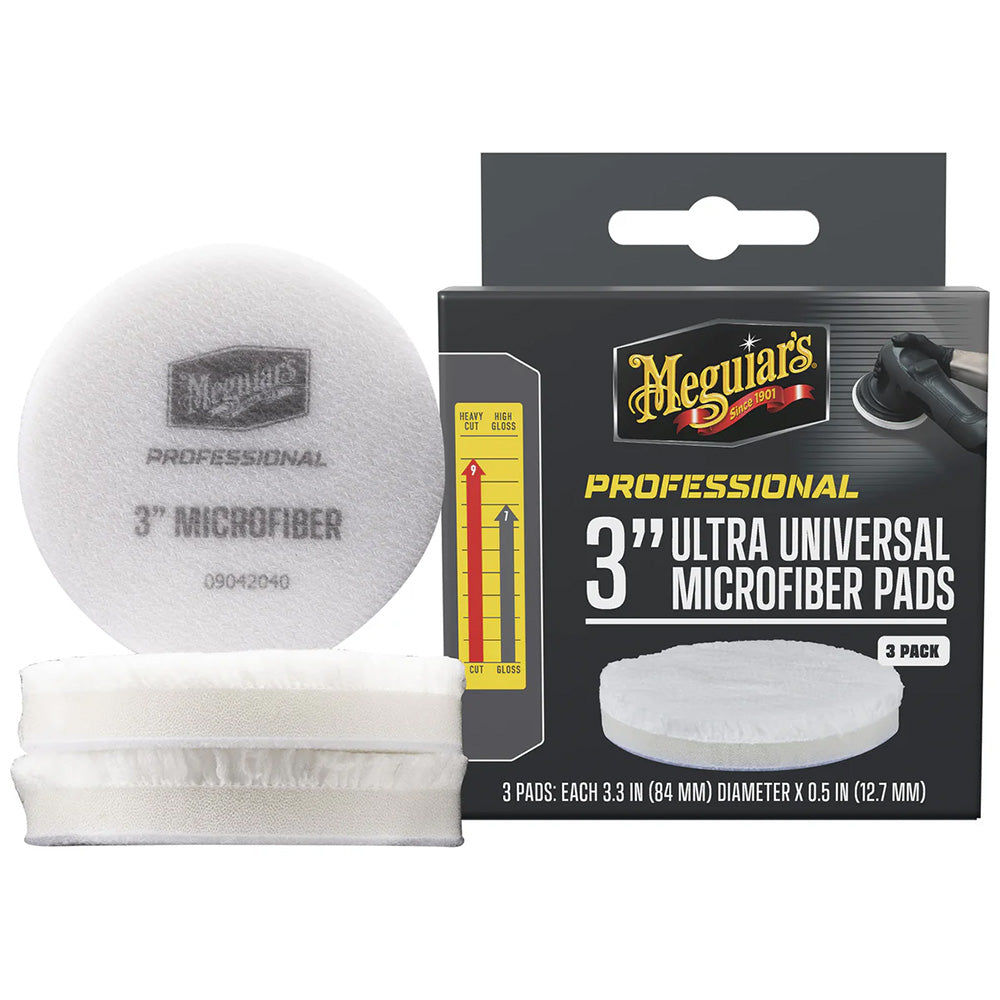 Meguiars Professional 3 Ultra Universal Microfiber Pads 3Pack M3MFP3