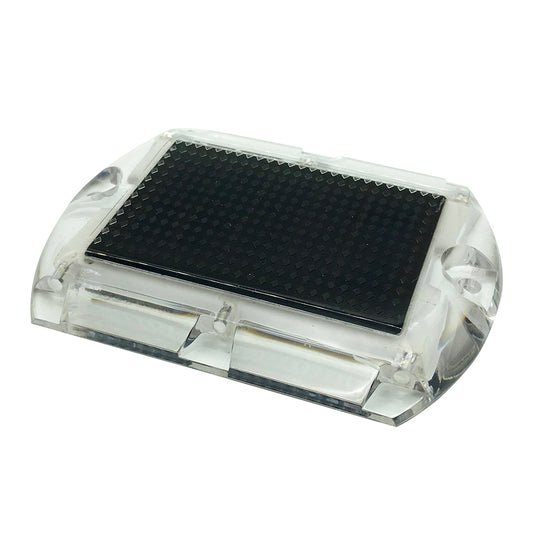 Hydro Glow 35 x 45 Rectangular LED Ultra Thin Solar Pathway Dock Light 3000K  Warm White S1WW