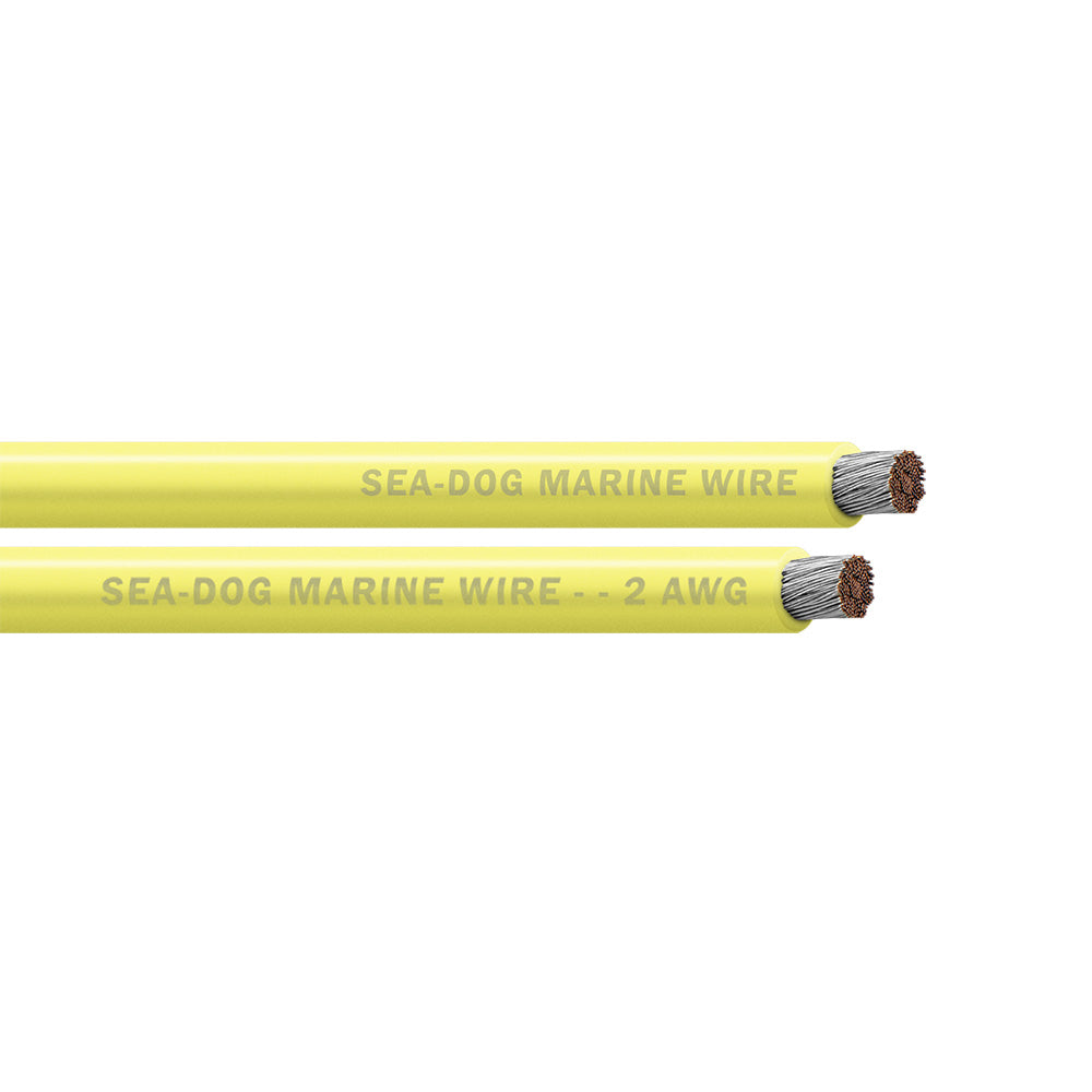 SeaDog 2 AWG Yellow Battery Cable  100 8002032