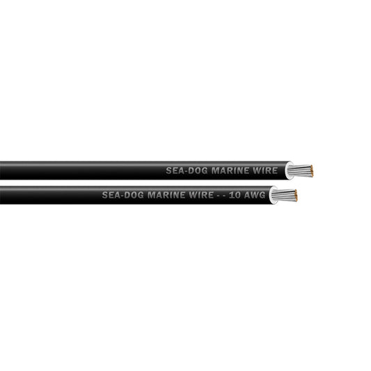SeaDog 10 AWG Black Primary Wire  25 8010010