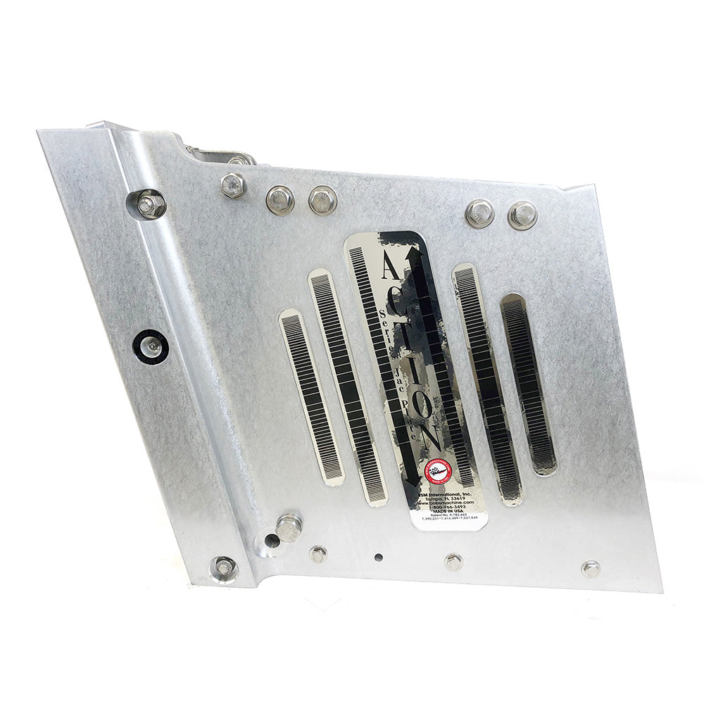 Bobs Machine 14 Setback Action Series Hydraulic Jack Plate  Silver 100114001NOPCNOSPNNG