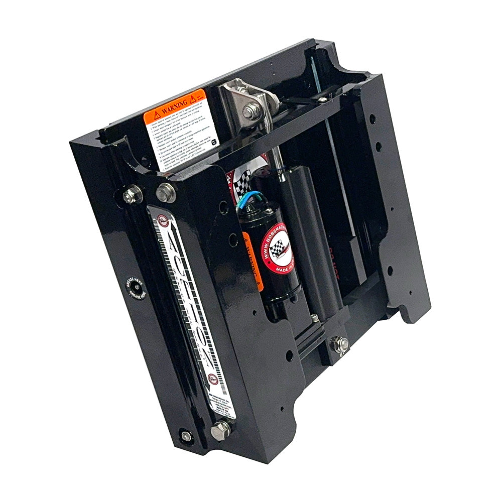 Bobs Machine 4 Setback Action Series Hydraulic Jack Plate  Gloss Black 100104101PPCGBLKNOSPNNG