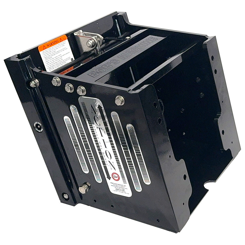 Bobs Machine 12 Setback Action Series Hydraulic Jack Plate  Gloss Black 100112112PPCGBLKNOSPNNG