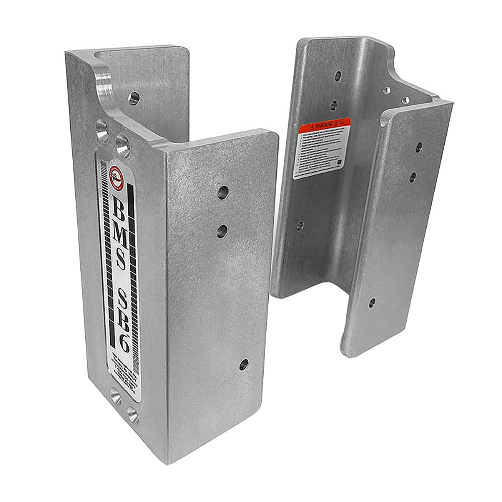 Bobs Machine 6 Fixed Setback Brackets w15 BuiltIn Lift  Silver 100406000NOPC