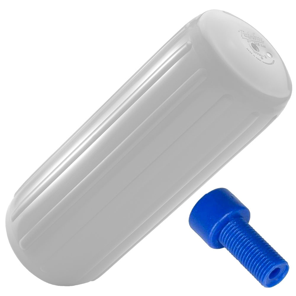 Polyform HTM1 Fender 63 x 155  White wAdapter HTM1 WHITE WAIR ADAPTER
