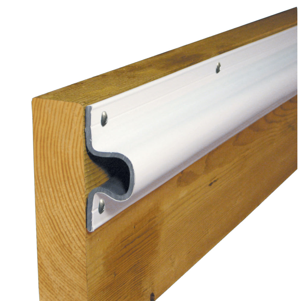 Dock Edge C Guard PVC Dock Profile  4 6 Sections  White 1133F