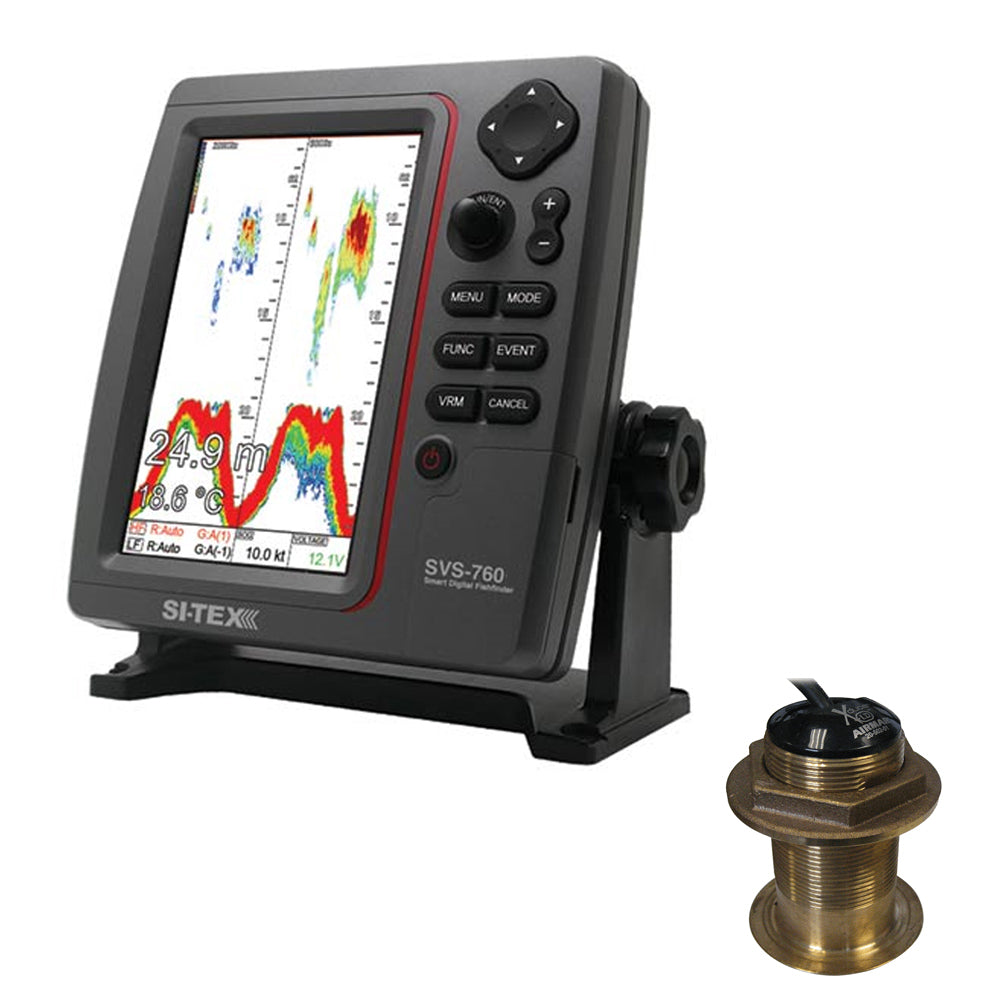 SITEX SVS760 Dual Frequency Sounder 600W Kit wBronze 20 Degree Transducer SVS760B6020