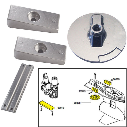 Tecnoseal Anode Kit wHardware  Mercury Verado 4  Zinc 20814
