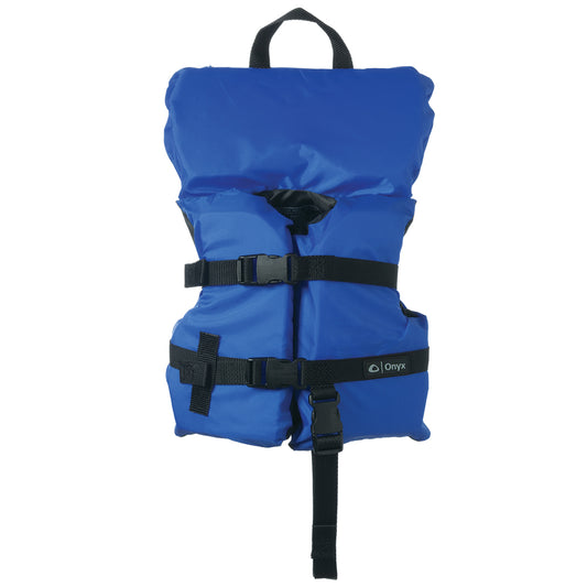 Onyx Nylon General Purpose Life Jacket  InfantChild Under 50lbs  Blue 10300050000012