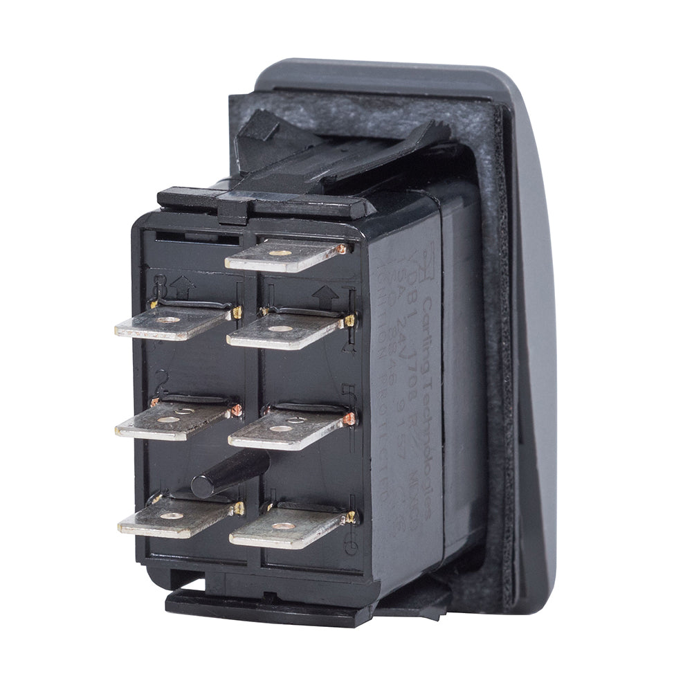 Blue Sea Contura Switch DPDT Black  ONON 8300