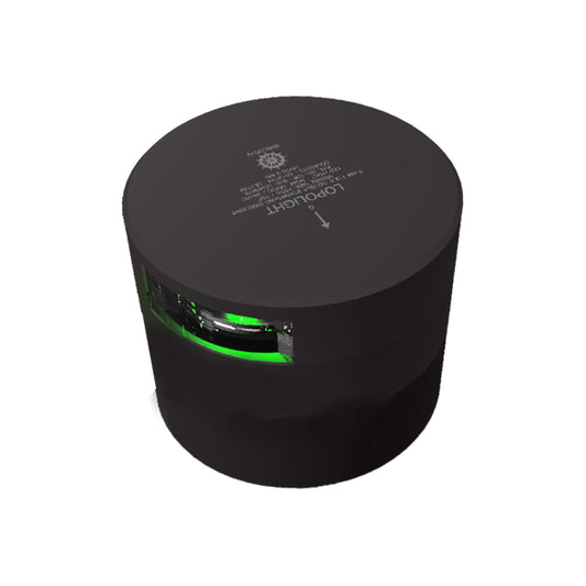 Lopolight Series 301108  Navigation Light  3NM  Horizontal Mount  Green  Black Housing 301108B