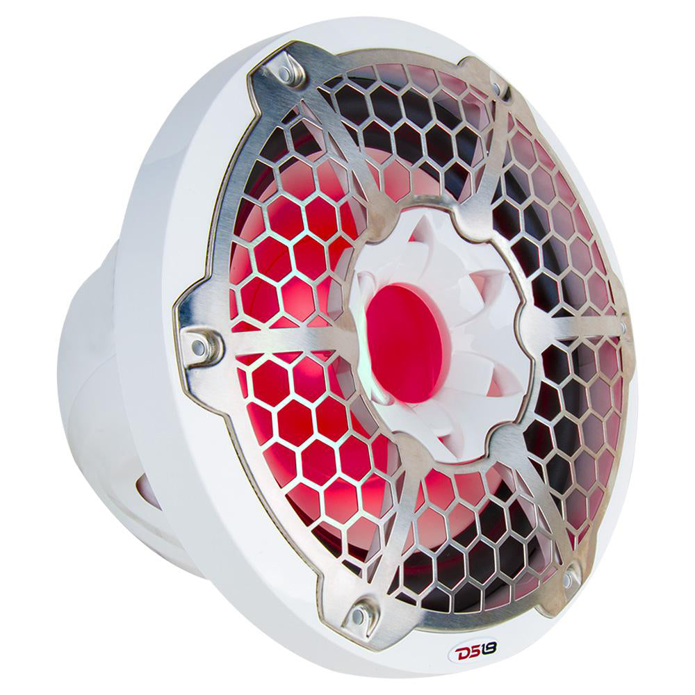 DS18 HYDRO 12 Subwoofer wRGB Lights  700W  White NXL12SUBWH