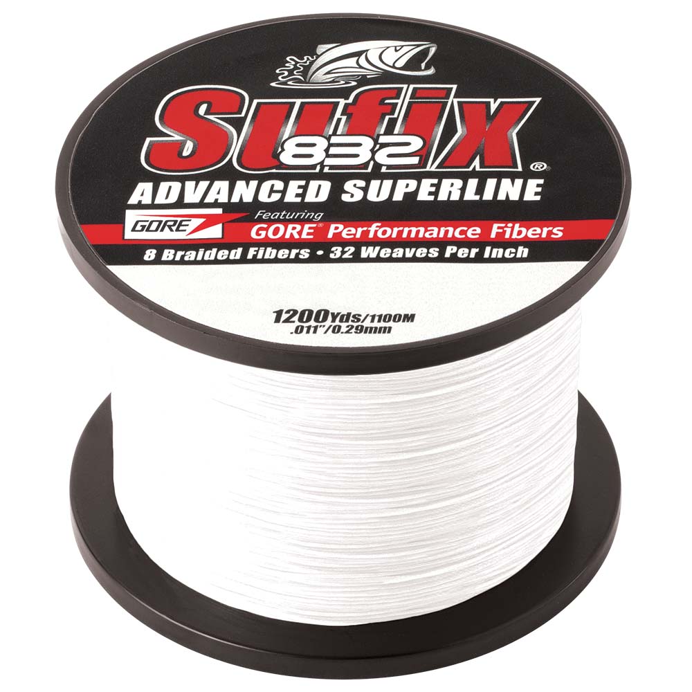 Sufix 832 Advanced Superline Braid  30lb  Ghost  1200 yds 660330GH