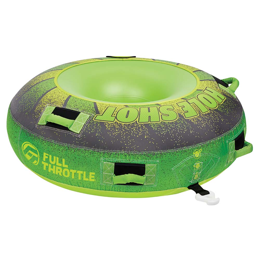 Full Throttle Hole Shot Towable Tube  1 Rider  Green 30200040000121
