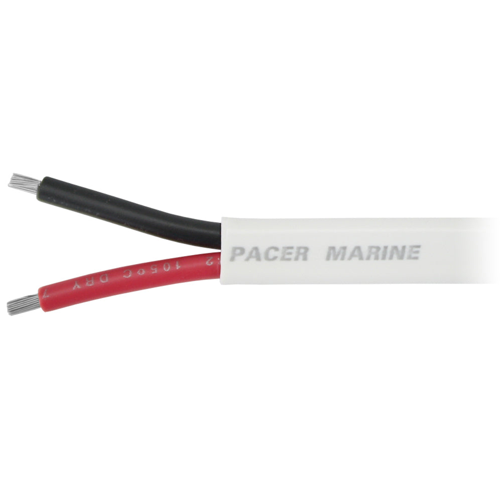 Pacer 182 AWG Duplex Cable  Flat Cable  RedBlack  500 W182DC500